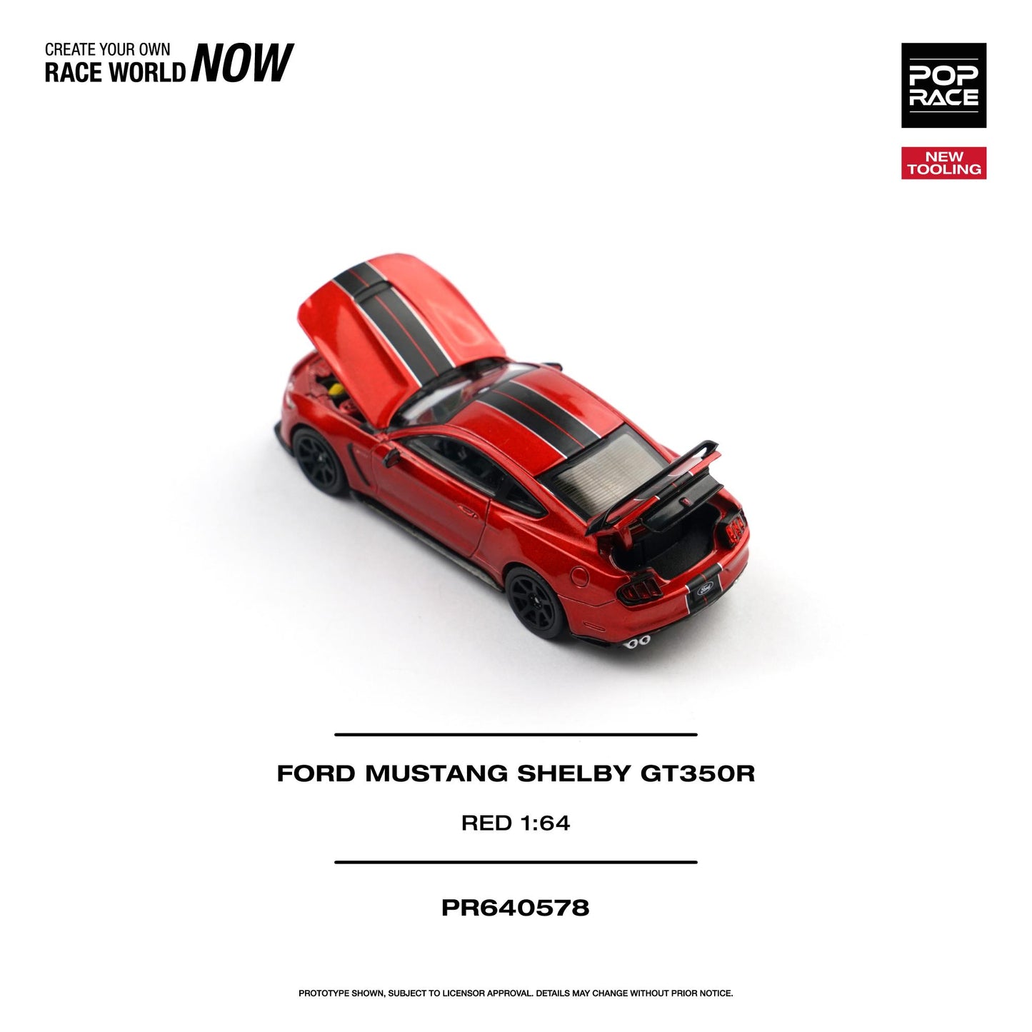 [PRE-ORDER] Pop Race Mustang Shelby GT350R Race Red