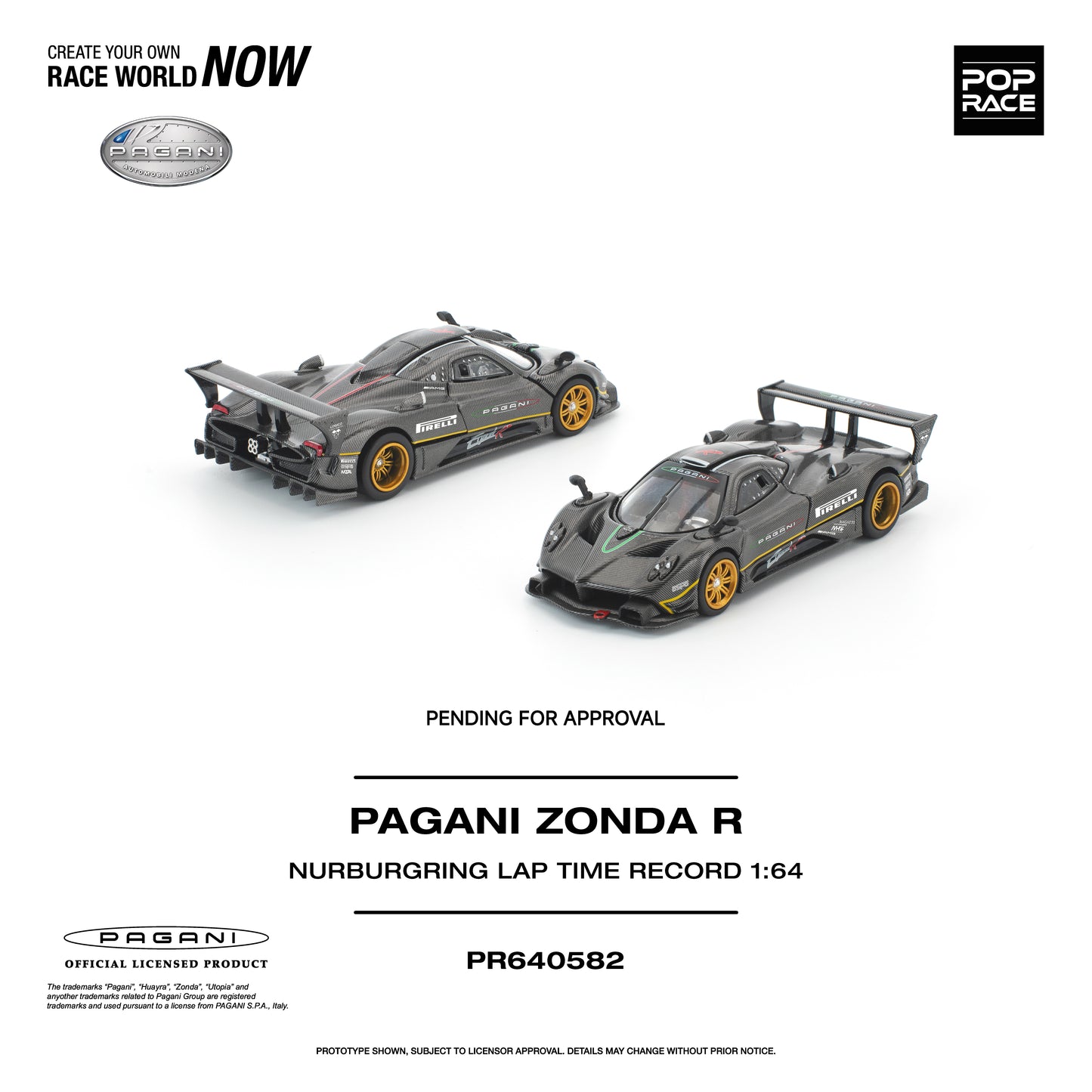 [PRE-ORDER] Pop Race Pagani Zonda R Nurburgring Lap Time Record