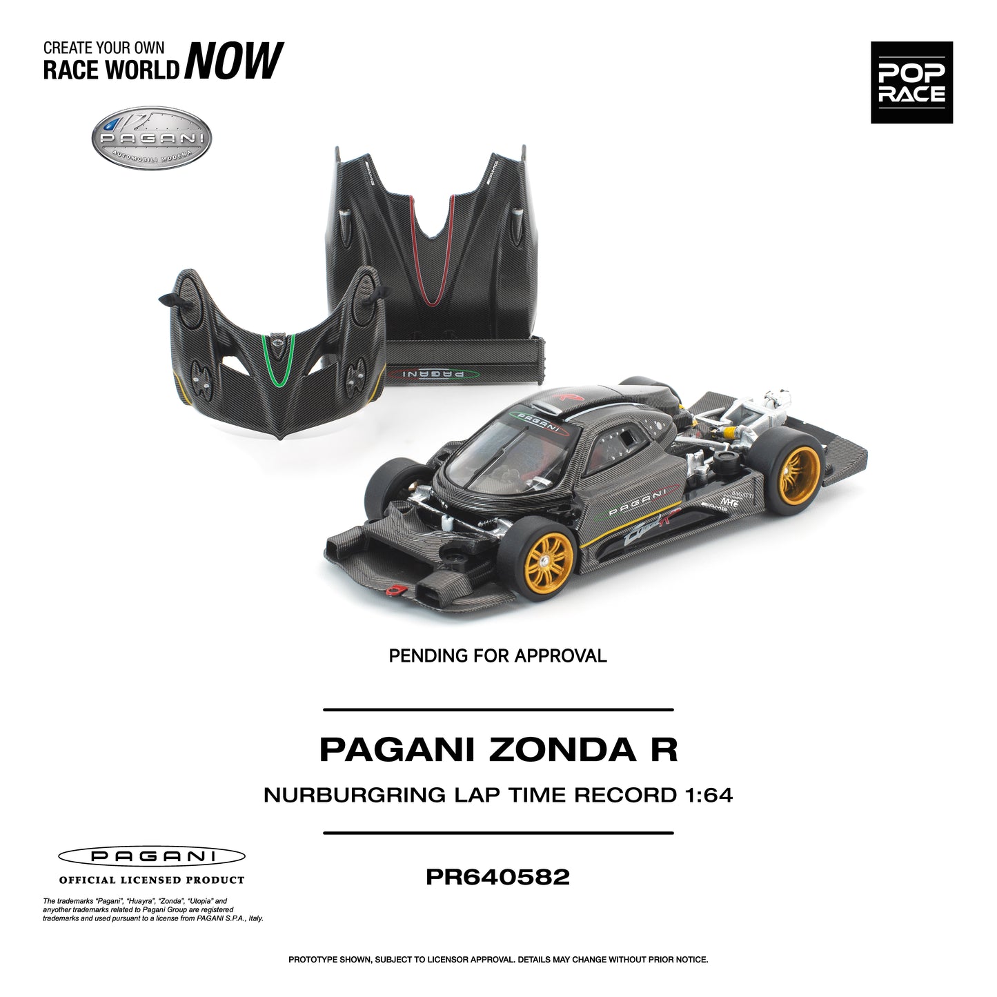 [PRE-ORDER] Pop Race Pagani Zonda R Nurburgring Lap Time Record