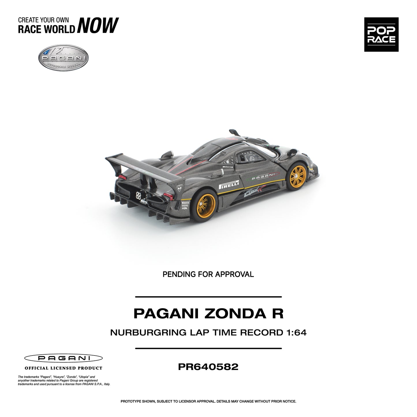 [PRE-ORDER] Pop Race Pagani Zonda R Nurburgring Lap Time Record
