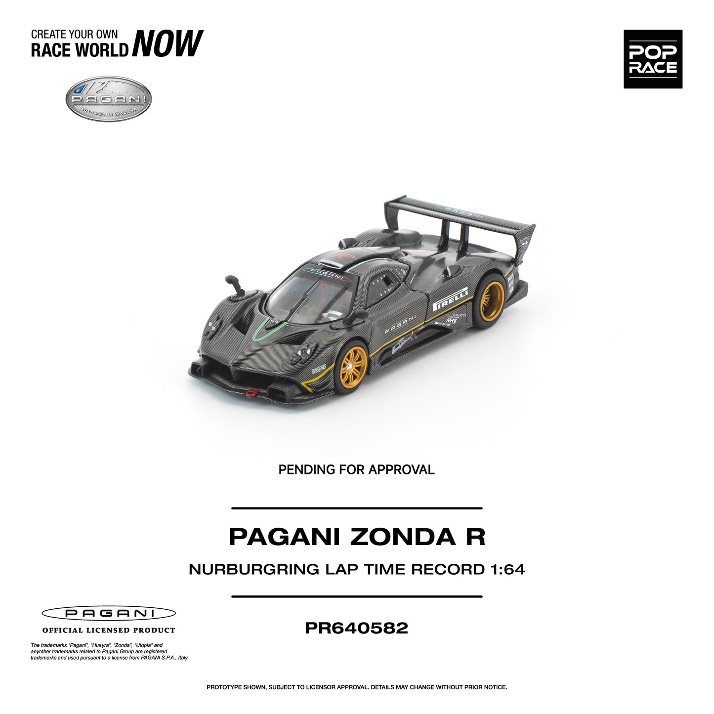 [PRE-ORDER] Pop Race Pagani Zonda R Nurburgring Lap Time Record