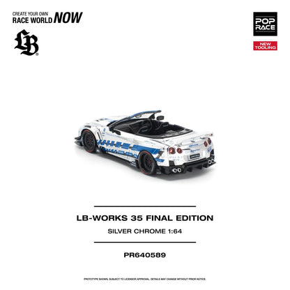 [COMING SOON] Pop Race LB-Works 35GT-R Final Edition (Silver Chrome)