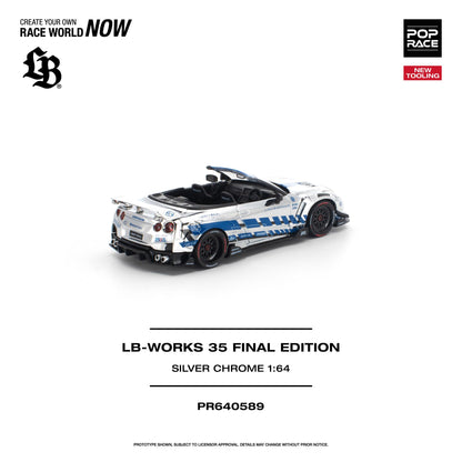 [COMING SOON] Pop Race LB-Works 35GT-R Final Edition (Silver Chrome)