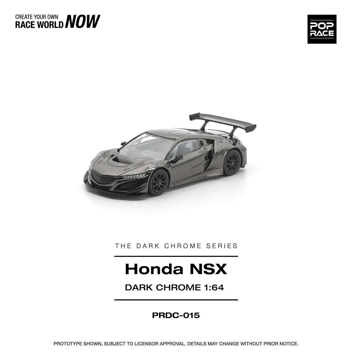 [COMING SOON] Pop Race Honda NSX GT3 Evo22 (Dark Chrome)