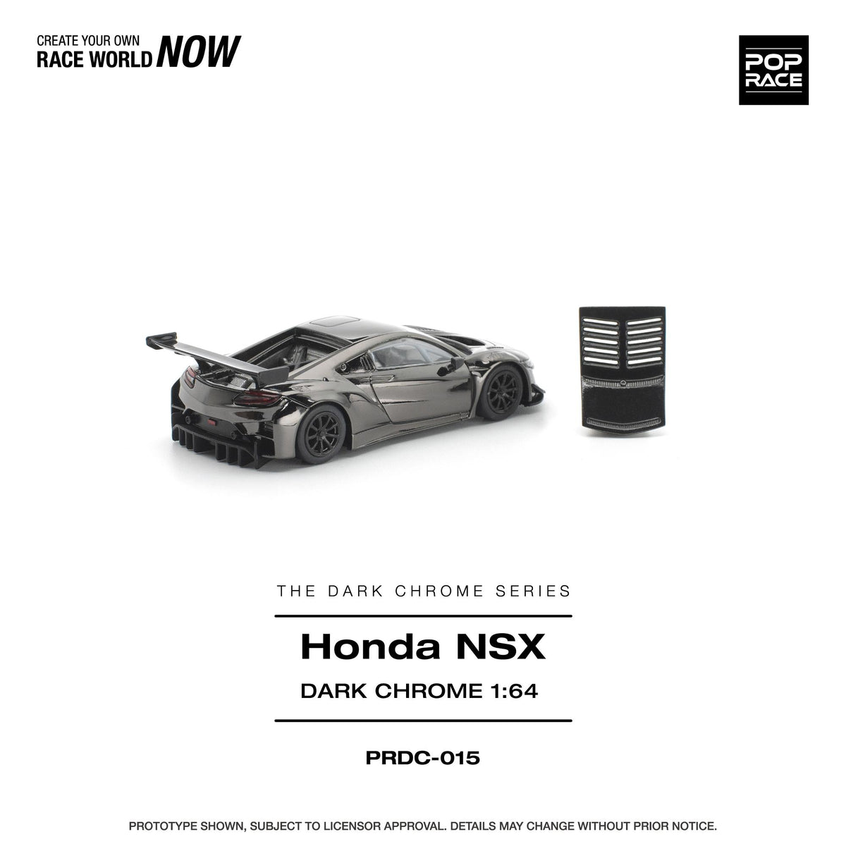 [COMING SOON] Pop Race Honda NSX GT3 Evo22 (Dark Chrome)
