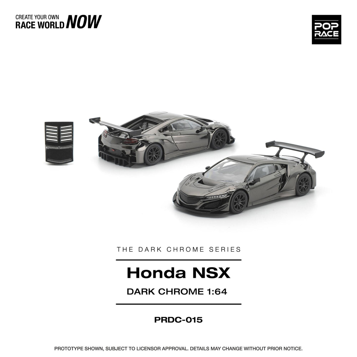 [COMING SOON] Pop Race Honda NSX GT3 Evo22 (Dark Chrome)
