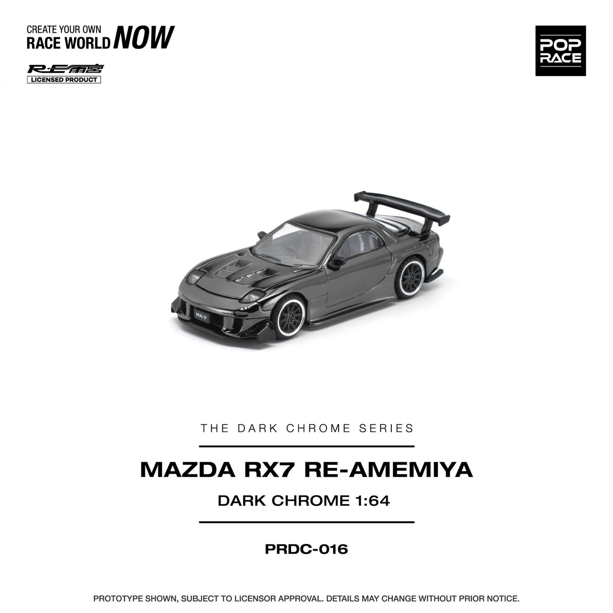 [COMING SOON] Pop Race Mazda RX-7 RE-Amemiya (Dark Chrome)