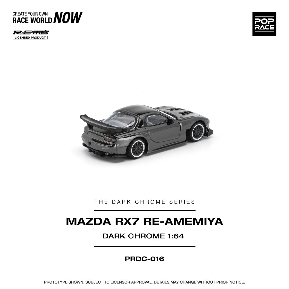 [COMING SOON] Pop Race Mazda RX-7 RE-Amemiya (Dark Chrome)