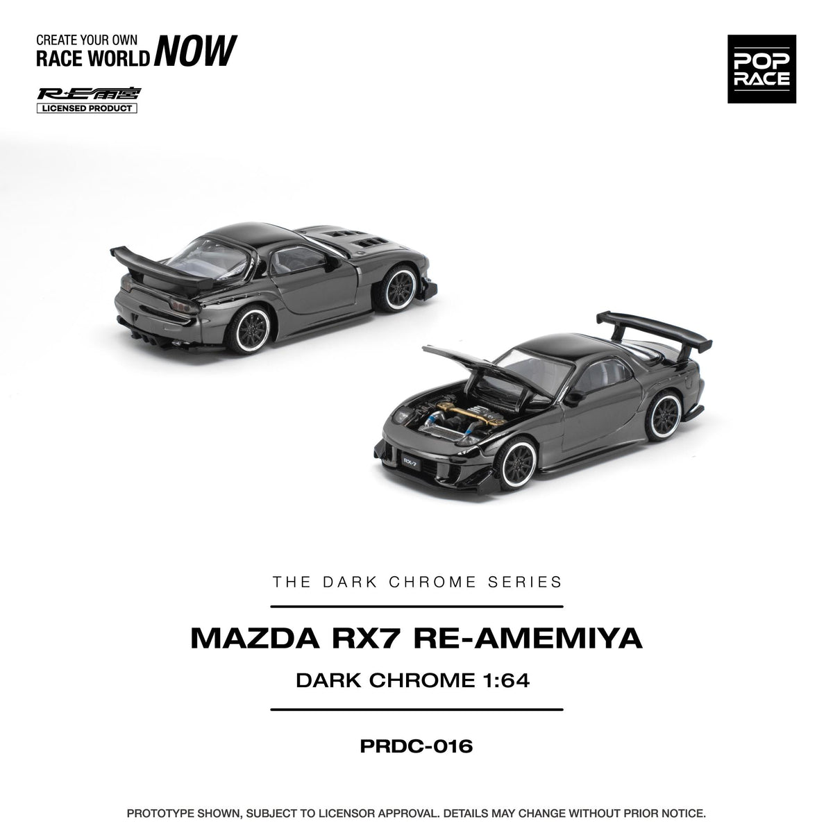 [COMING SOON] Pop Race Mazda RX-7 RE-Amemiya (Dark Chrome)