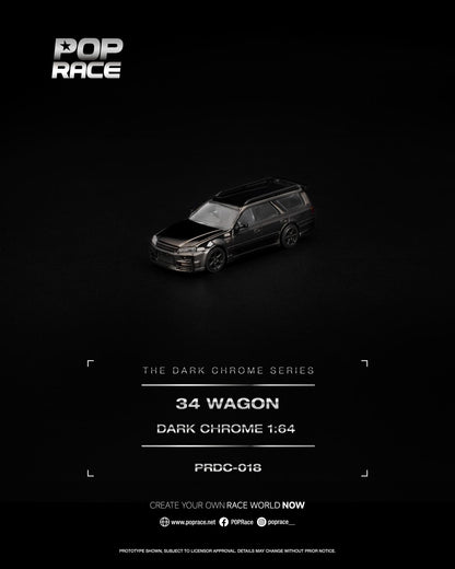 [COMING SOON] Pop Race Nissan Skyline R34 Wagon (Dark Chrome)
