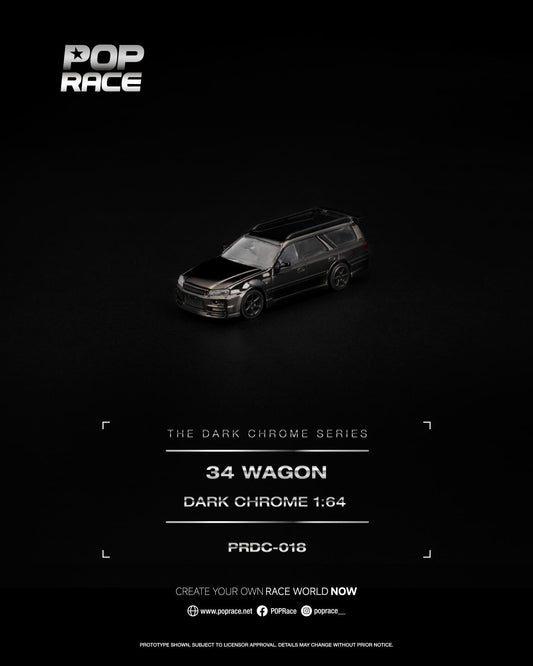 [COMING SOON] Pop Race Nissan Skyline R34 Wagon (Dark Chrome)
