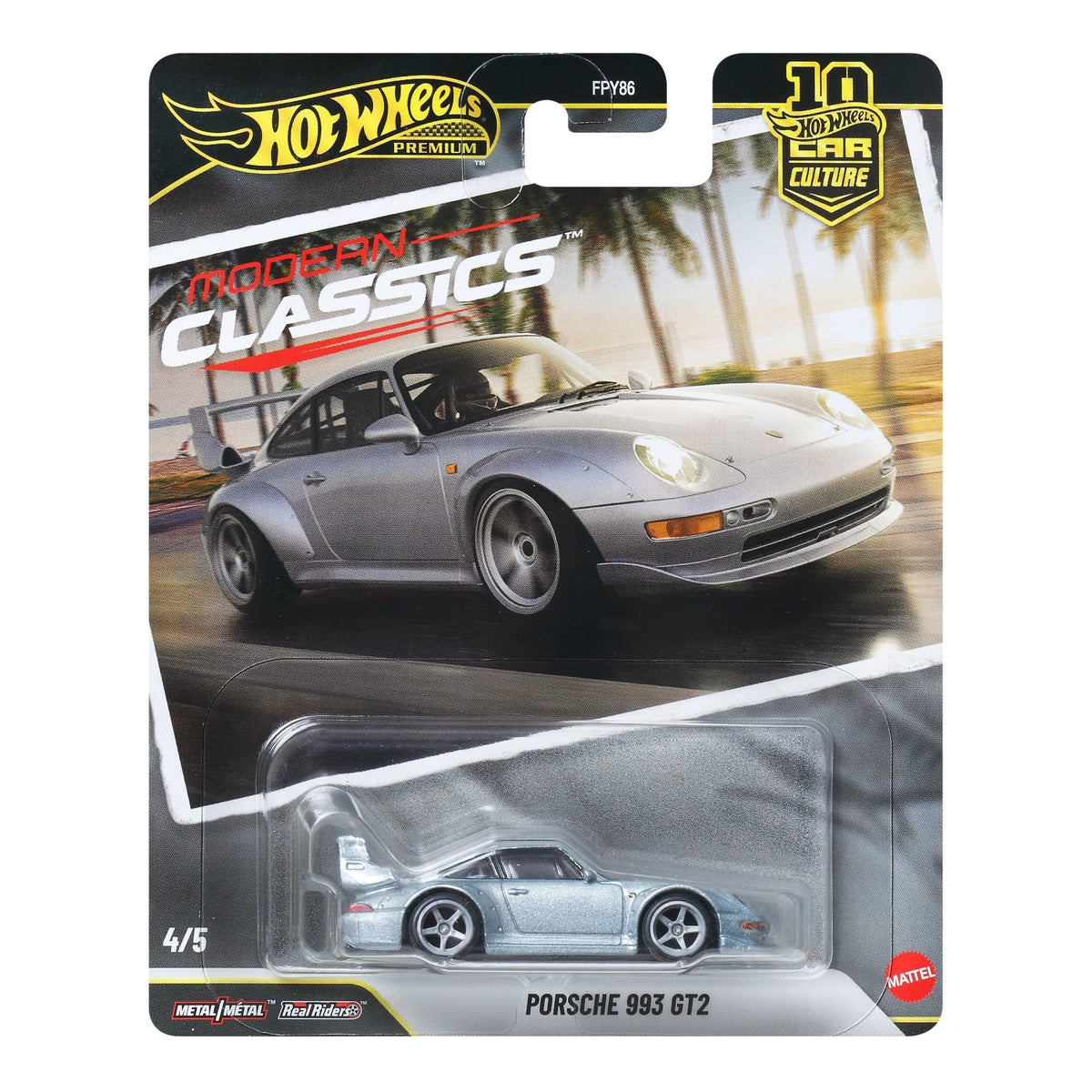 Hot Wheels Premium Car Culture Modern Classics — Porsche 993 GT2