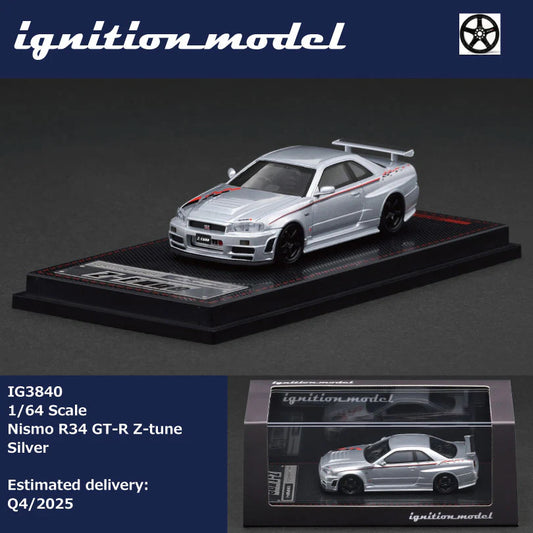 Ignition Model Nismo R34 GT-R Z-tune Silver IG3840
