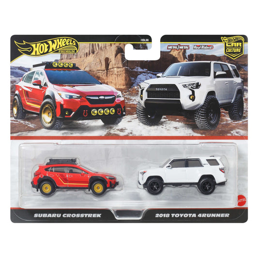 Hot Wheels Premium 2 Pack — Subaru Crosstrek & 2018 Toyota 4Runner