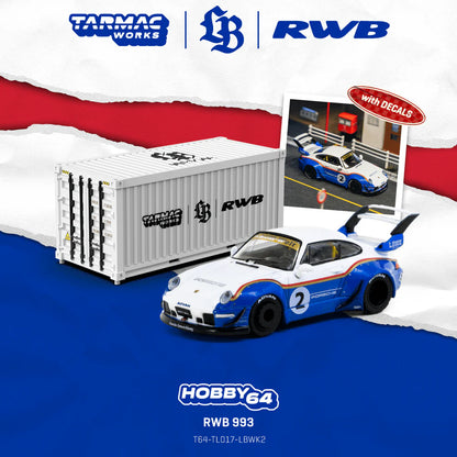 Tarmac Works Hobby64 RWB 993 Liberty Walk — With Container