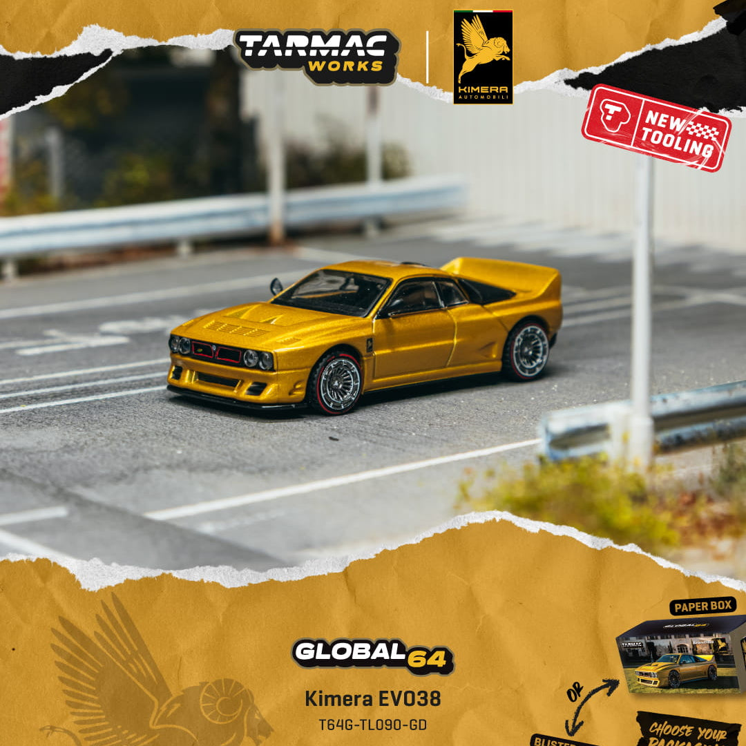 [PRE-ORDER] Tarmac Works Kimera EVO38 Gold (Paper Box)