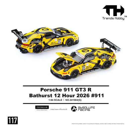[PRE-ORDER] Trends Hobby Porsche 911 GT3 R – Bathurst 12H 2026 #911