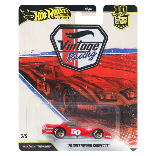 Hot Wheels Premium Car Culture Vintage Racing — '76 Greenwood Corvette