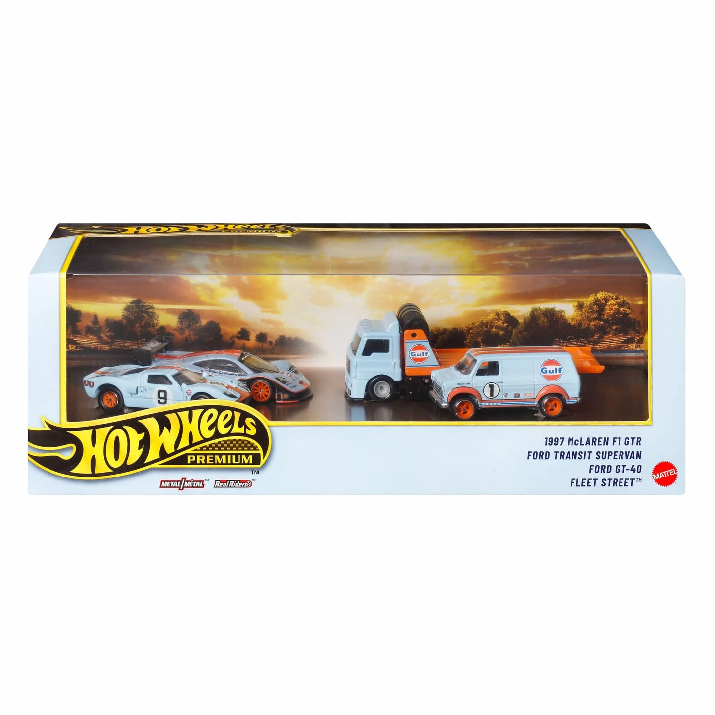 Hot Wheels Premium — Gulf Racing Collector Set