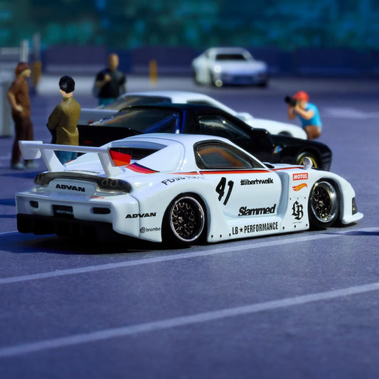 Hot Wheels Elite 64 - Mazda RX-7 Liberty Walk 1:64 Scale Diecast Model, view 2 | Toyfessional