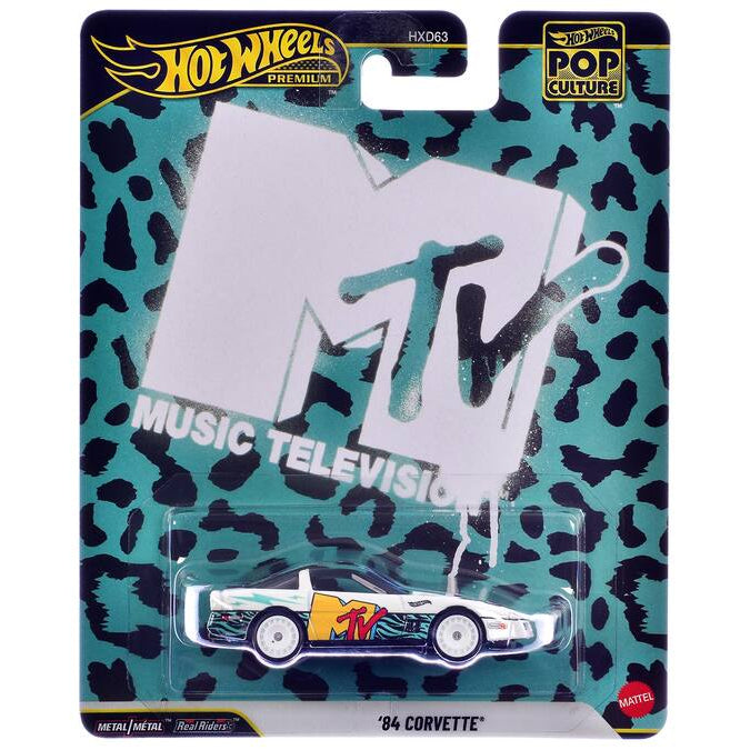 Hot Wheels Premium Pop Culture — 1984 Chevrolet Corvette "MTV"