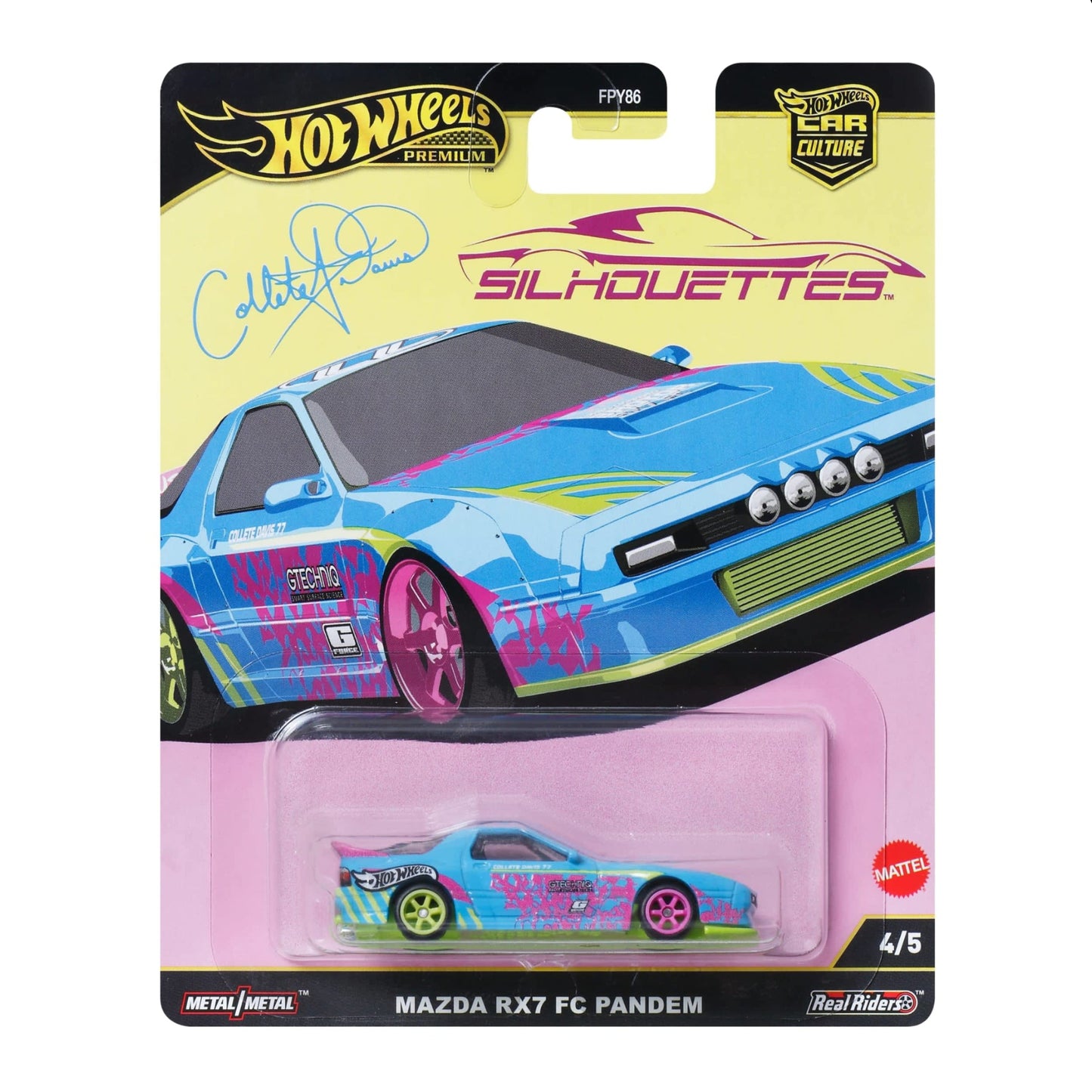 Hot Wheels Premium Car Culture Silhouettes — Mazda RX7 FC