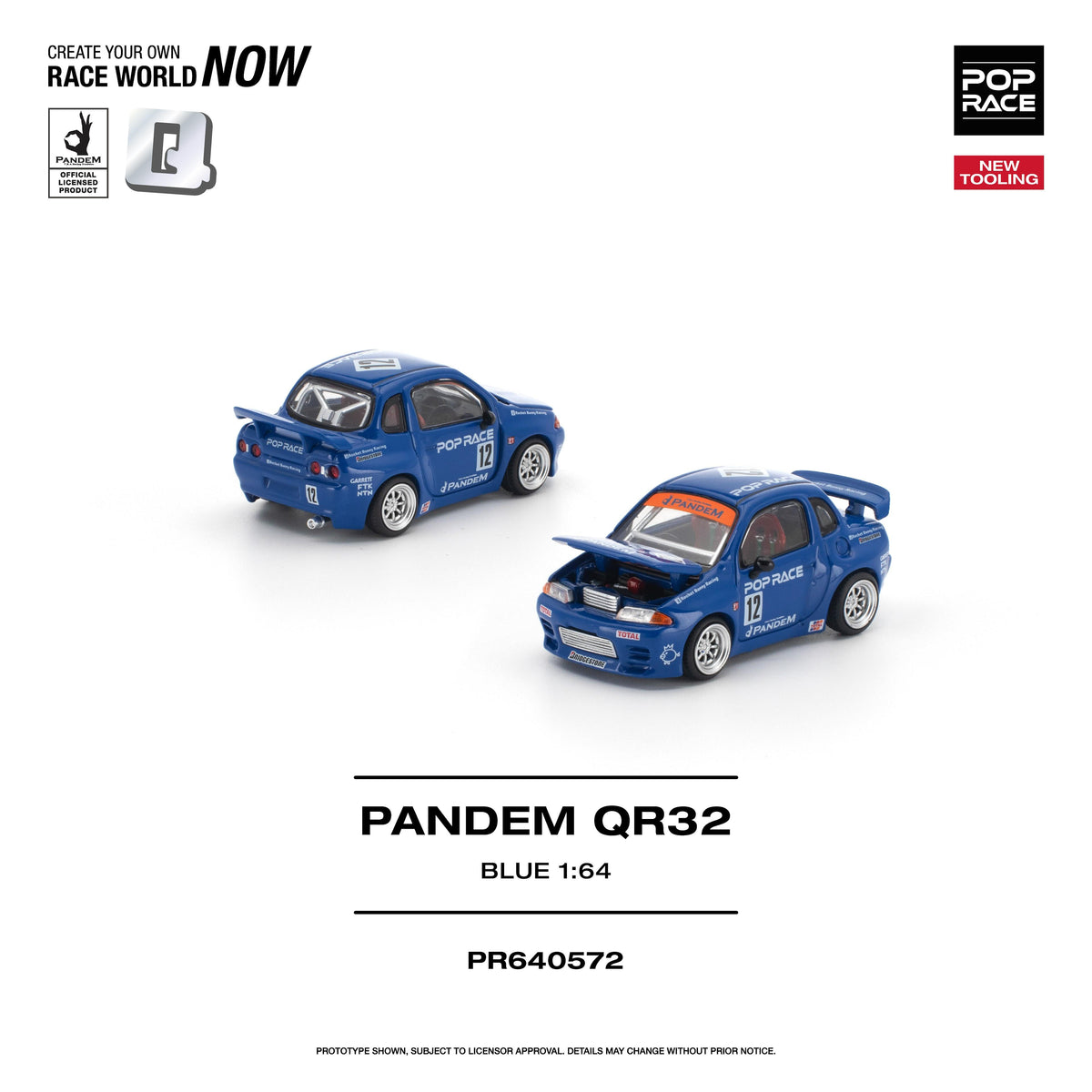 [PRE-ORDER] Pop Race QR32 1:64 Scale Diecast Model | Toyfessional