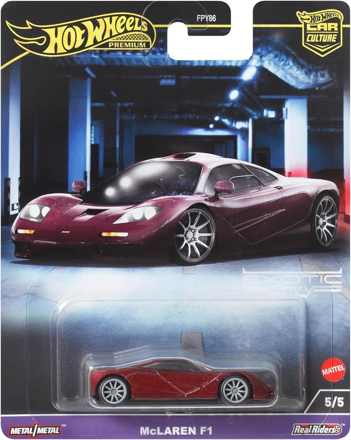 Hot Wheels Premium Car Culture Exotic Envy — McLaren F1
