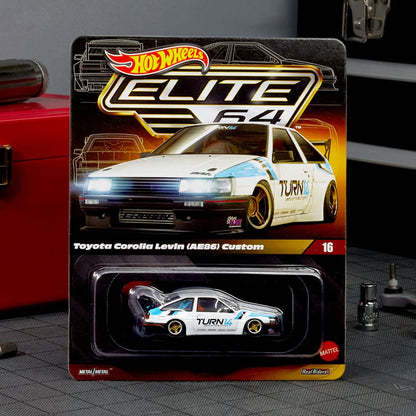 Hot Wheels Elite 64 - Toyota Corolla Levin (AE86) Custom 1:64 Scale Diecast Model, view 3 | Toyfessional